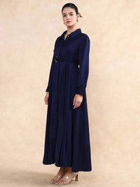 RAREISM Women Shirt Collar Maxi Dress
