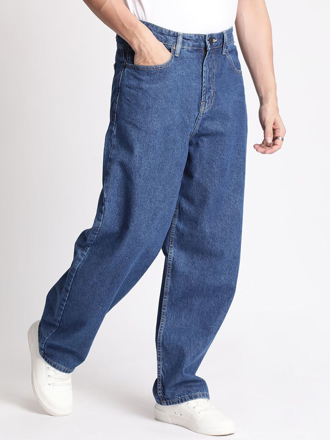 Bene Kleed Men Loose Balloon Fit High-Rise Jean