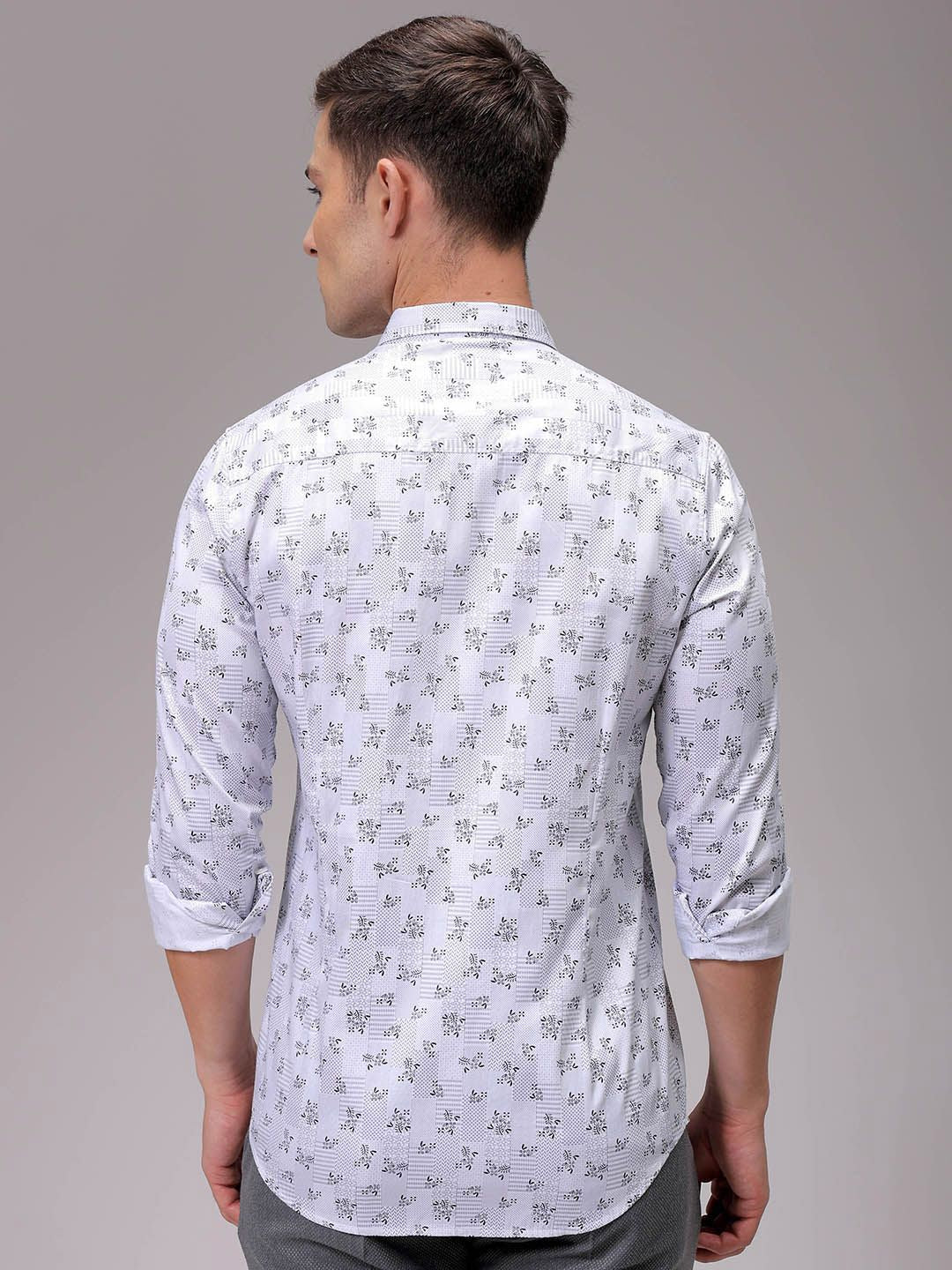 The Indian Garage Co Men Slim Fit Opaque Printed Casual Shirt