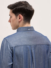 THE BEAR HOUSE Men Slim Fit Multi Stripes Opaque Striped Casual Shirt