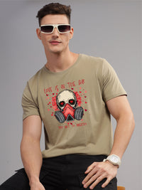 ADRO Men Graphic Printed Round Neck Cotton T-shirt