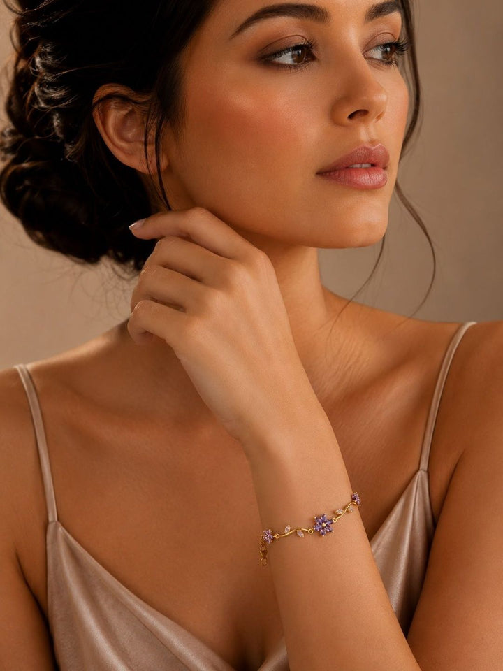 VOGUE PANASH Gelang Pesona Wanita Bersalut Emas Loyang