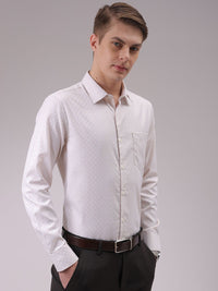 The Indian Garage Co. X Luxe Men Cutaway Collar Checked Slim Fit Formal Shirt