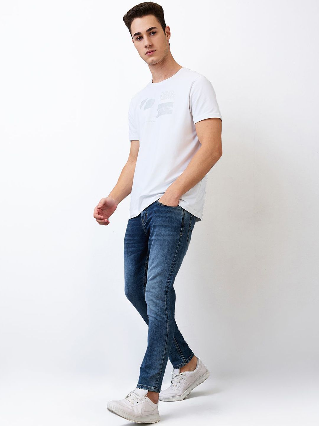 SPYKAR Men Cotton Mid-Rise Slim Fit Jeans
