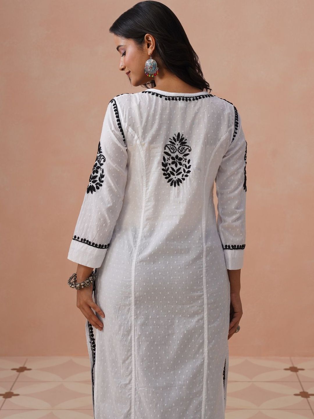 House of Chikankari Women Ethnic Motifs Embroidered Chikankari Kurta