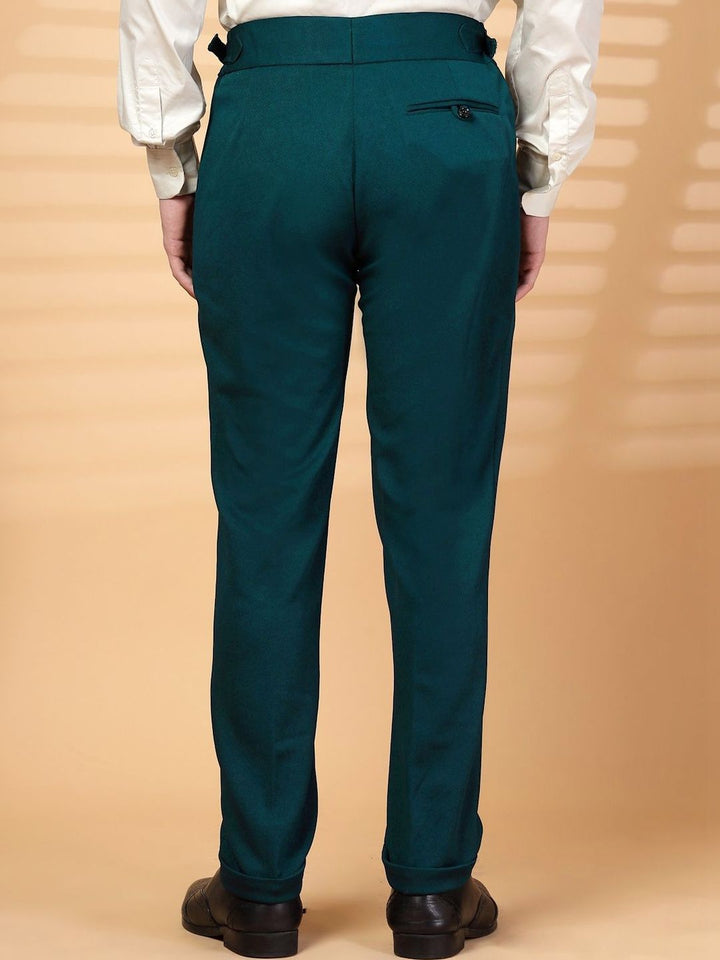 Moda Rapido Men High-Rise Easy Wash Pleated Trousers