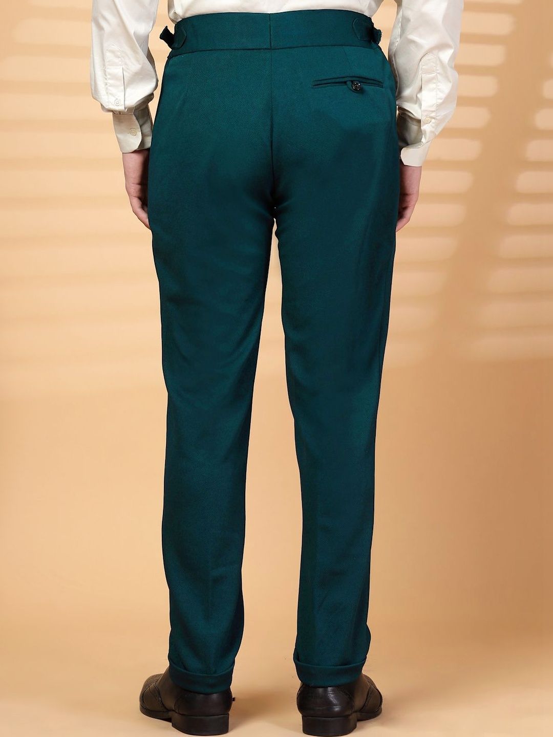 Moda Rapido Men High-Rise Easy Wash Pleated Trousers
