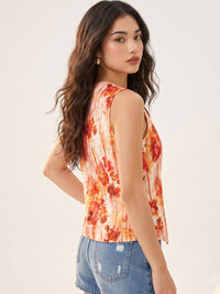 Mamicha Floral Print Top