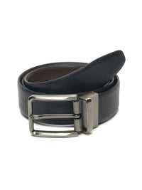Teakwood Leathers Men Textured Leather Reversible Formal Belt