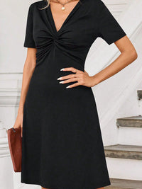 Dressberry Women V-Neck Fit and Flare Dress
