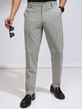 HIGHLANDER Men Corduroy Textured Smart Formal Pant