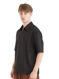RARE RABBIT Men Polo Collar Self Design Relaxed Fit Cotton T-Shirt
