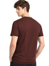 ADRO Typography Printed Round Neck Short Sleeves Regular Fit Pure Cotton T-shirt