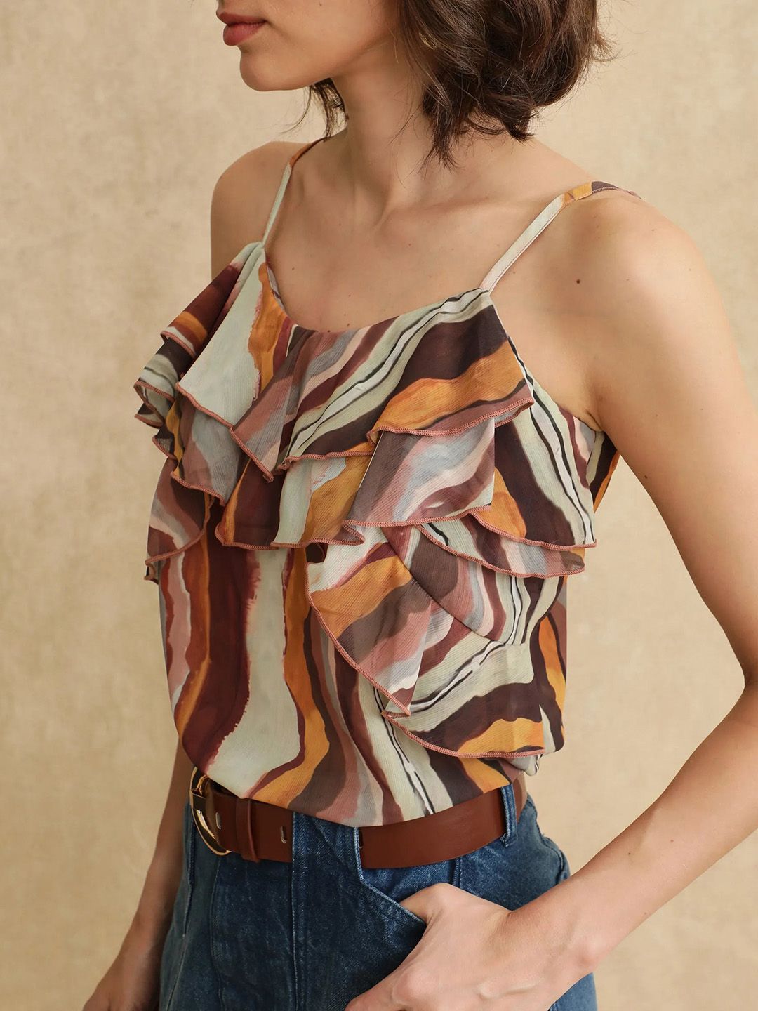 RAREISM Women Printed Cotton Top