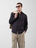 The Indian Garage Co Multi Stripes Striped Slim Fit Cotton Casual Shirt
