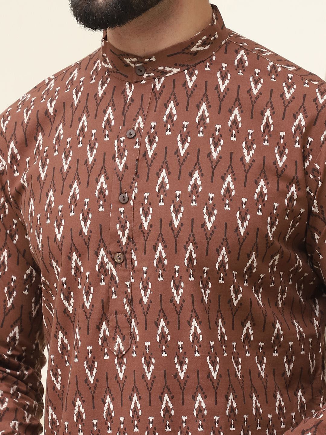 SOJANYA Ethnic Motifs Printed Regular Pure Cotton Kurta With Pyjama