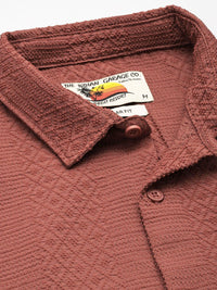 The Indian Garage Co Self Design Opaque Casual Shirt