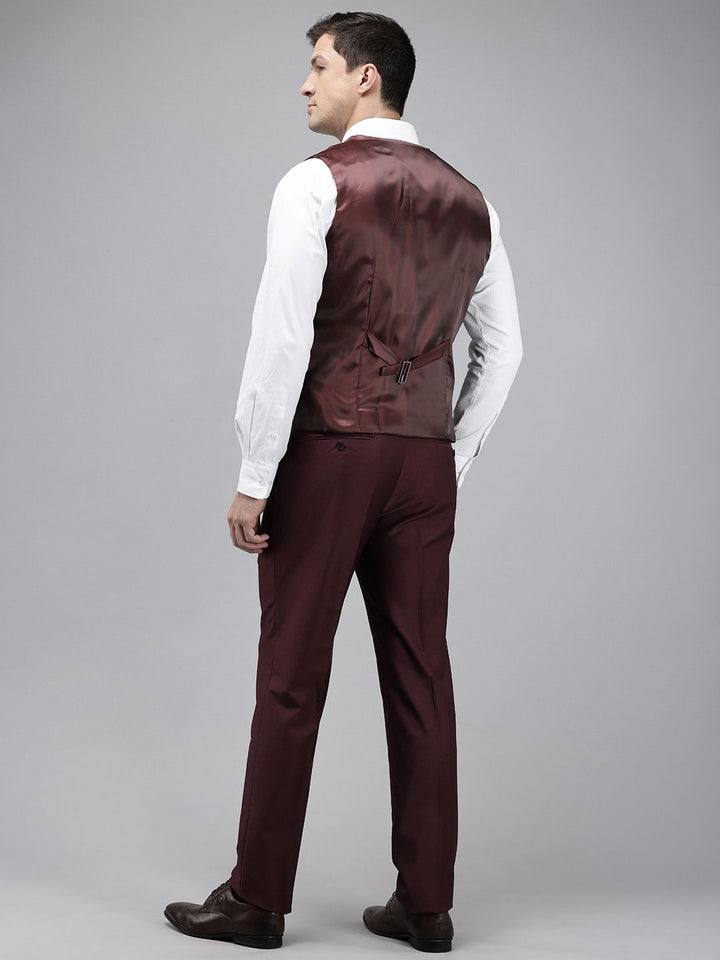 Park Avenue Self Design Single Breasted Super Slim Fit 3 Piece Party Suits