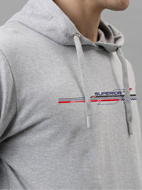 ADRO Men Printed Hooded Sweatshirt