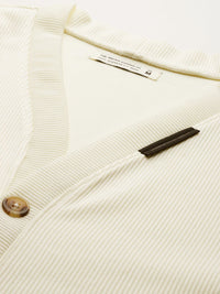 The Indian Garage Co Self Design Drop-Shoulder Open-Front Sweatshirt