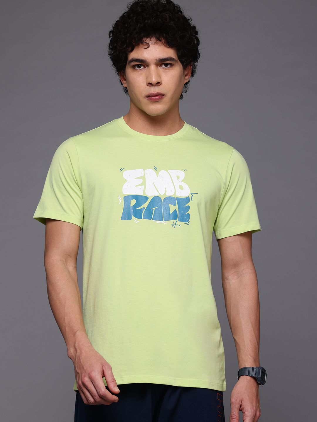 HRX by Hrithik Roshan Typography Printed Lifestyle T-shirt