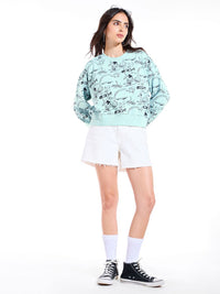 Bewakoof Humour and Comic Printed Oversized Sweatshirt