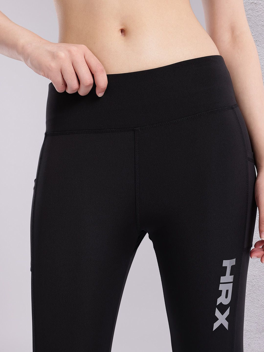 HRX by Hrithik Roshan Women Colourblock Rapid-Dry Running Tights