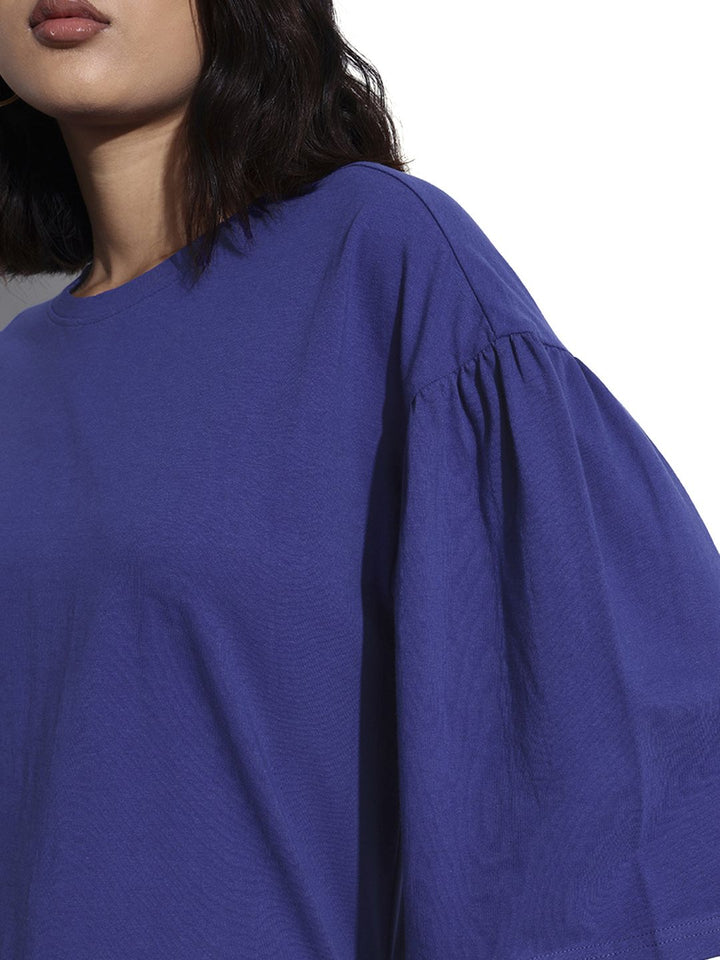 DressBerry Breezy Blues Box Out Crop Top