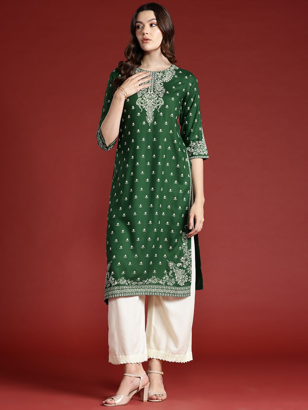 Anouk Women Ethnic Motifs Printed Kurta