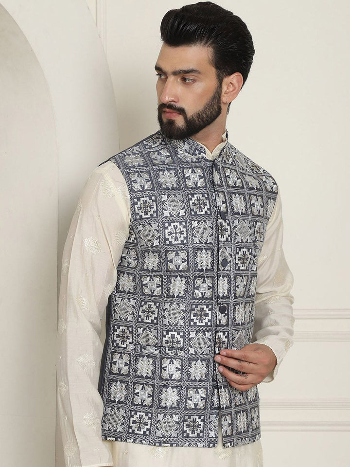 SOJANYA Jaket Nehru Sulam Lelaki