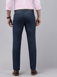 Park Avenue Men Slim Fit Textured Formal Trousers