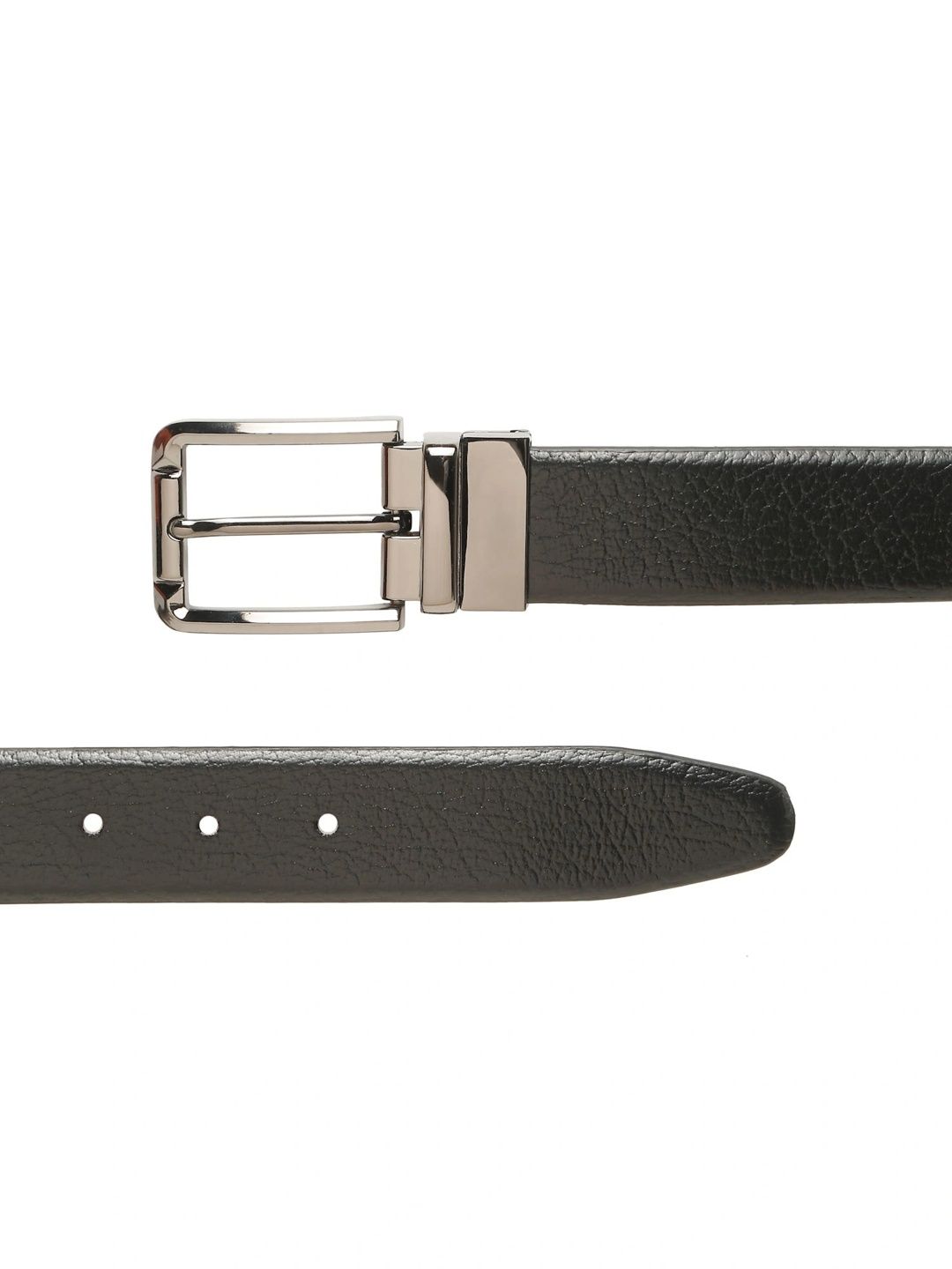 Teakwood Leathers Men Textured Leather Reversible Formal Belt