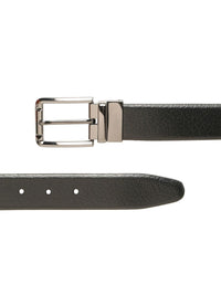 Teakwood Leathers Men Textured Leather Reversible Formal Belt