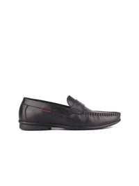 Red Chief Men Black Leather Formal Loafers