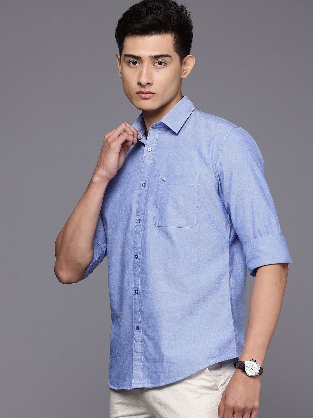 Raymond Slim Fit Pure Cotton Casual Shirt
