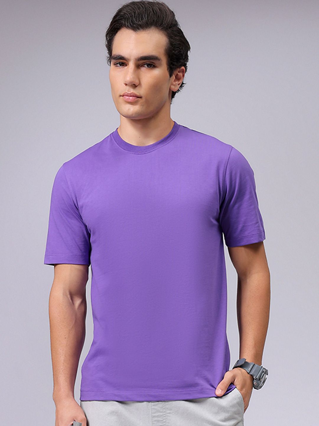 The Indian Garage Co High Neck Cotton T-shirt