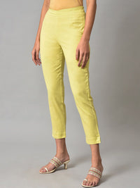 W Women Mid RIse Cropped Slim Fit Trousers