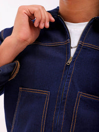 The Indian Garage Co Washed Crop Denim Jacket