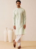 SOJANYA LUXE Mandarin Collar Embroidered Regular Thread Work Kurta with Pyjamas