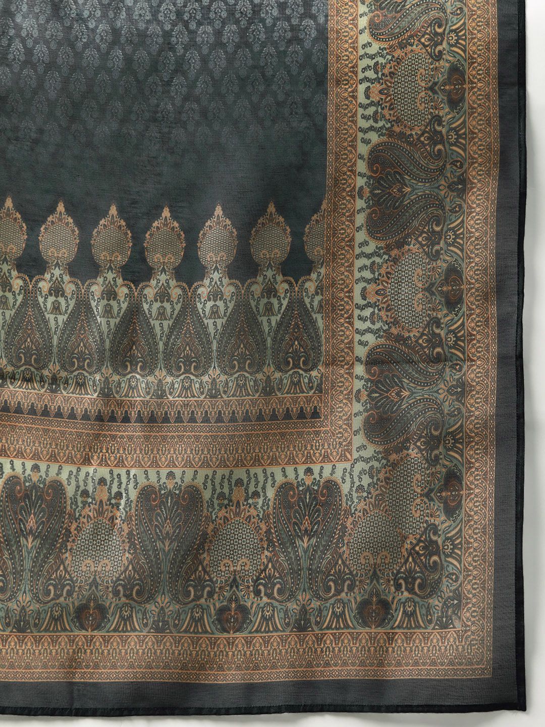 Varanga Ethnic Printed Chanderi Silk Kurta with Trouser and Dupatta