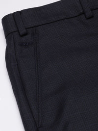 Park Avenue Men Textured Smart Slim Fit Formal Trousers