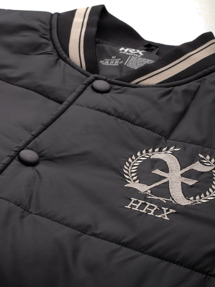 HRX by Hrithik Roshan Brand Logo Print Longline Padded Jacket