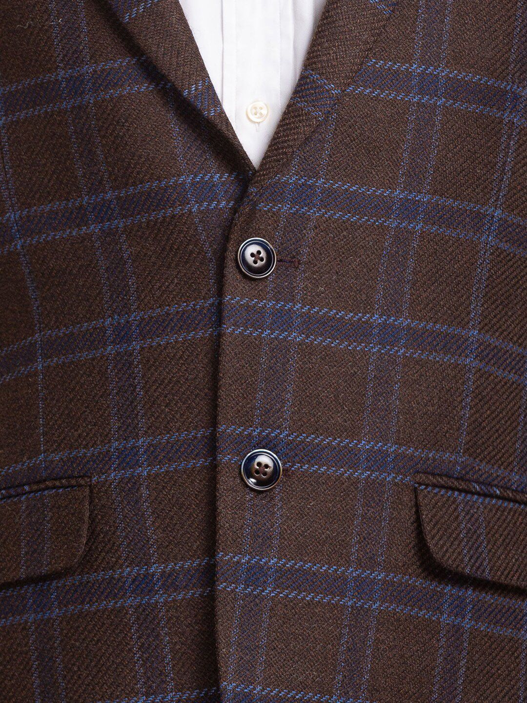 Park Avenue Men Checked Single Breasted Blazers