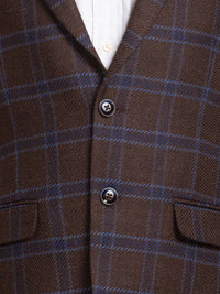 Park Avenue Men Checked Single Breasted Blazers
