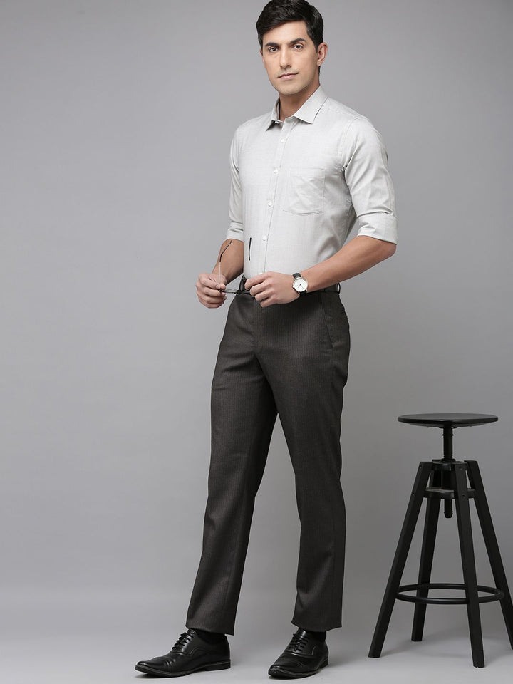 Park Avenue Men Solid Formal Trousers