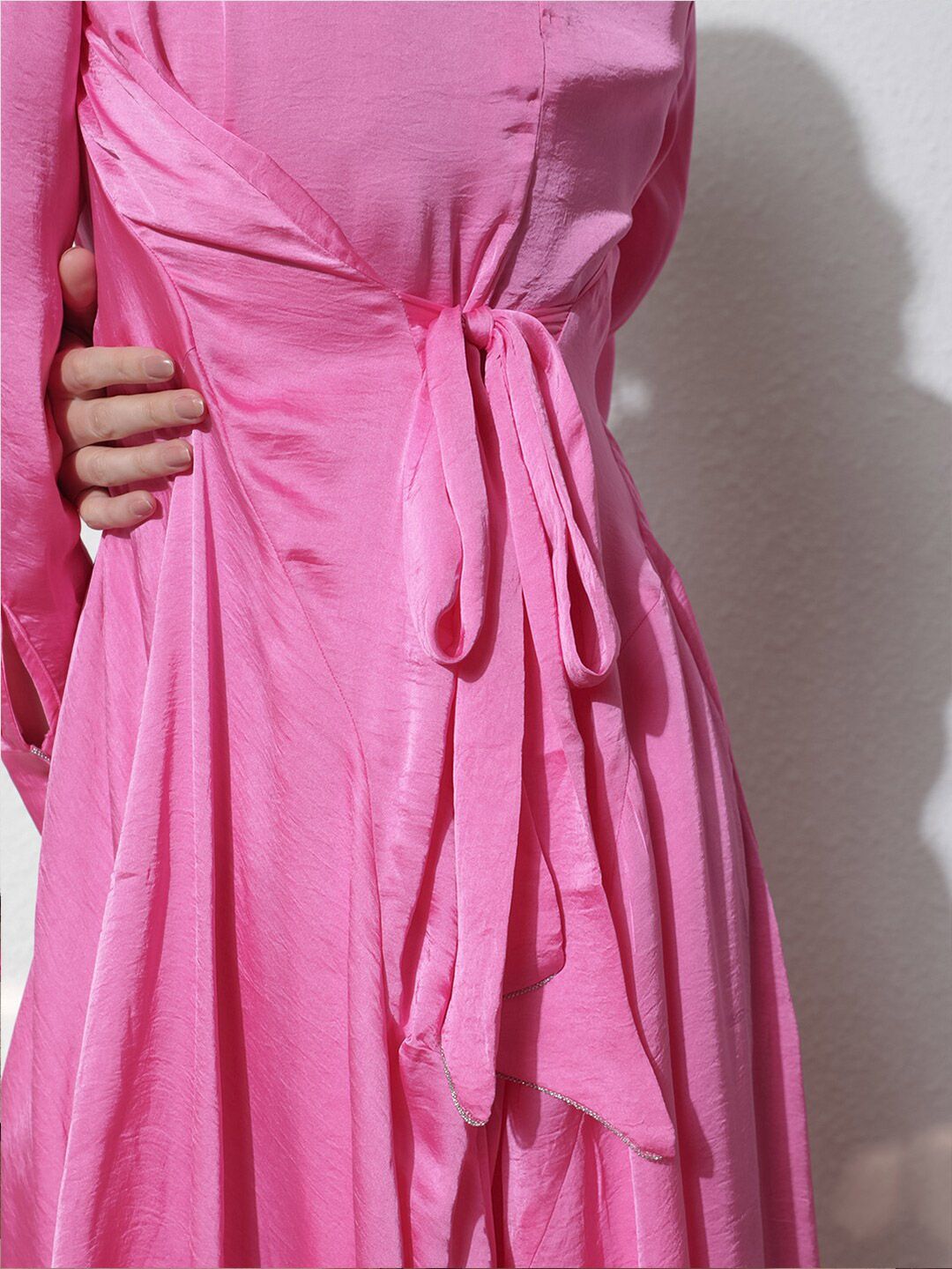 RAREISM Shirt Collar A-Line Maxi Dress