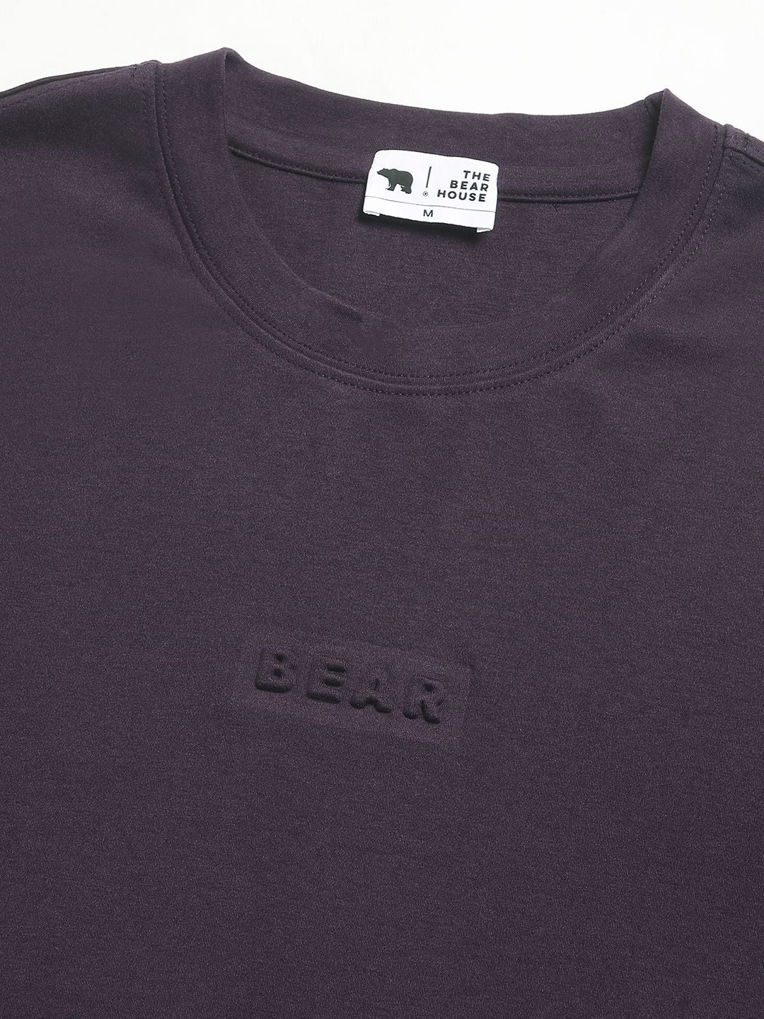 THE BEAR HOUSE Men Round Neck Solid T-shirt