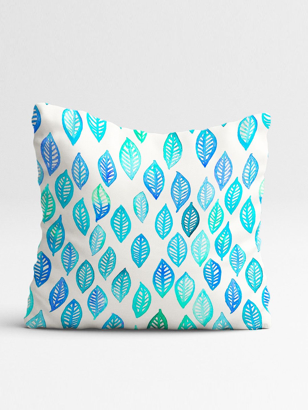 STITCHNEST Set of 5 Red & Blue Floral Square Cushion Covers
