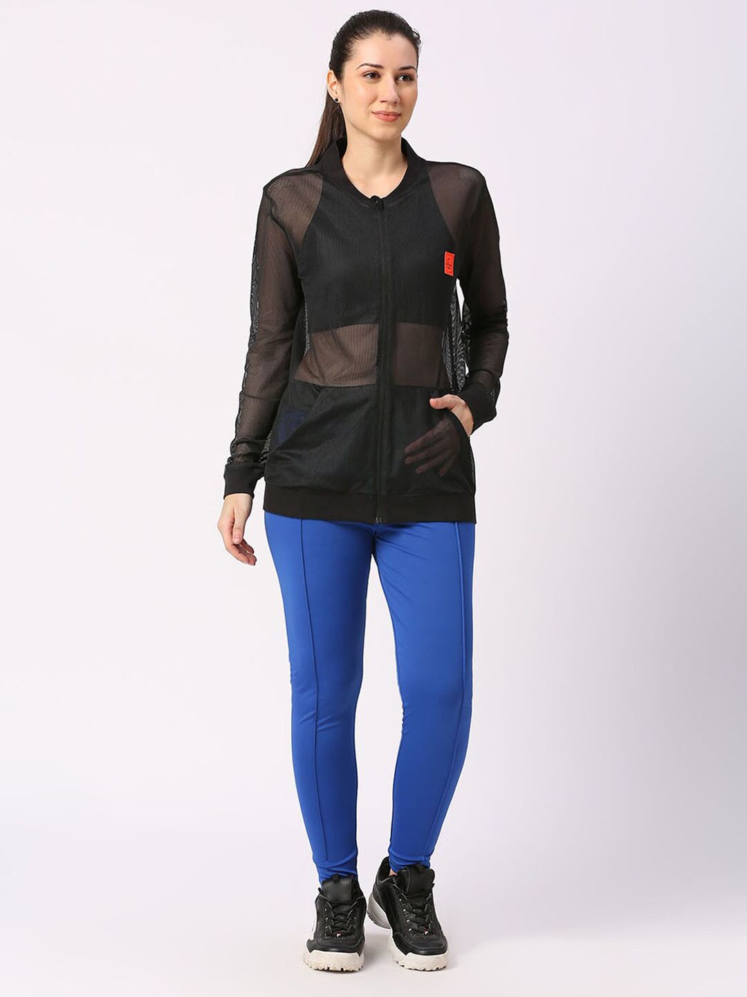 Being Human Solid Round Neck Regular Sleeves Shirt Style Top