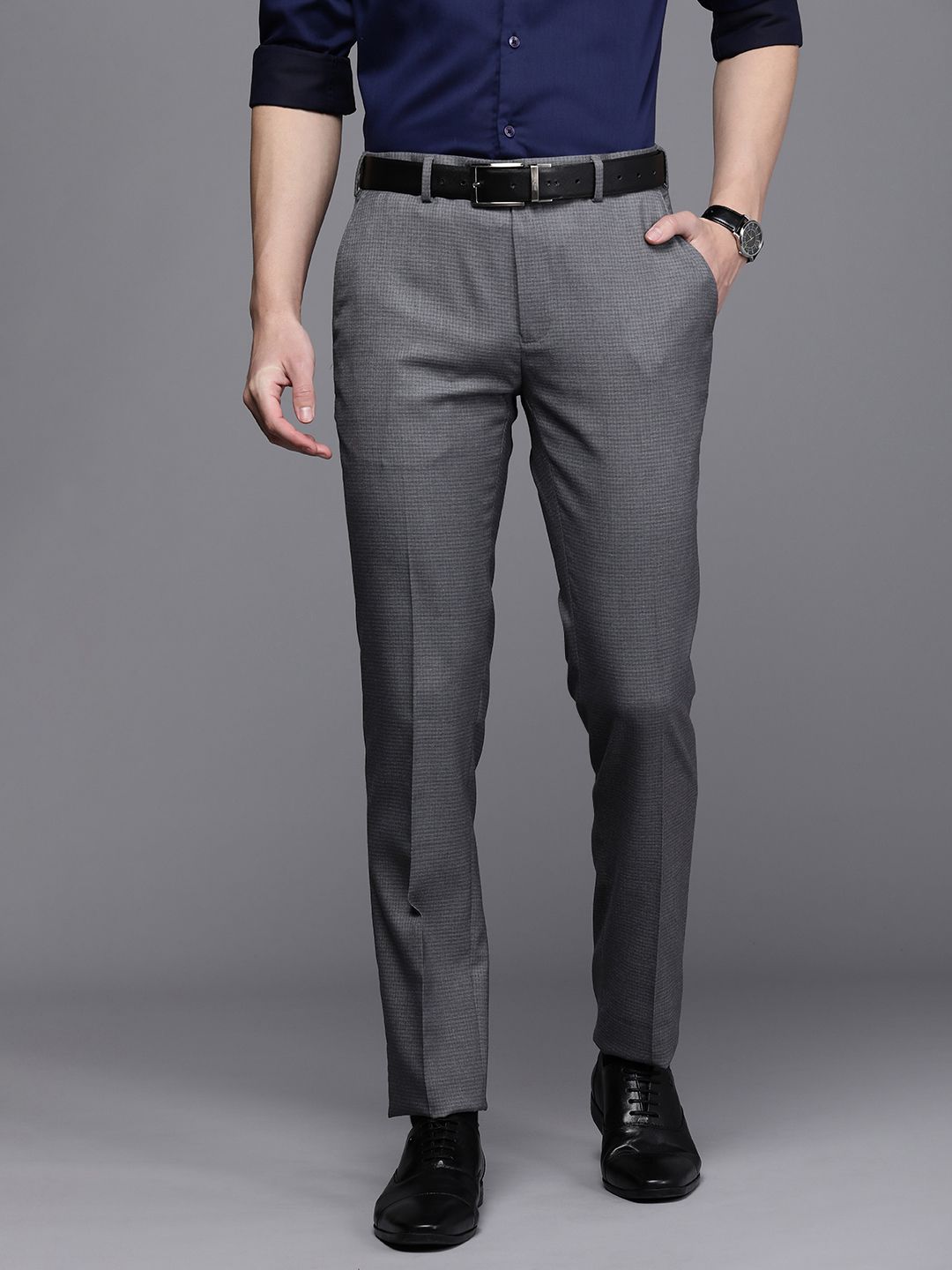 Raymond Men Slim Fit Formal Trousers